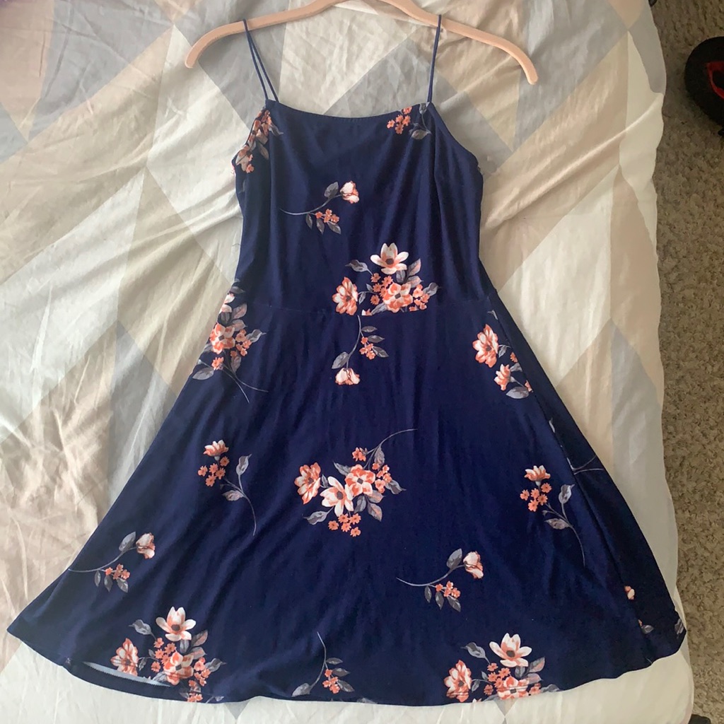 A Blue Flowery Dress